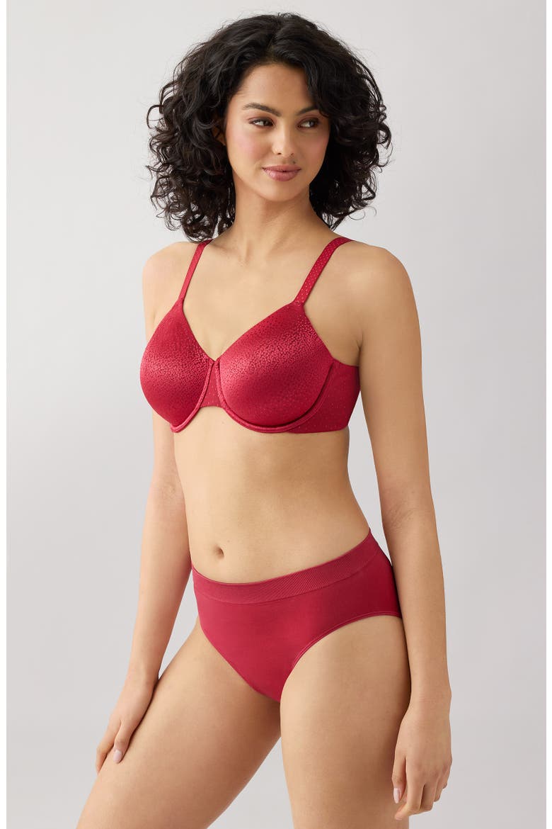 B-Smooth® High Cut Briefs, Alternate, color, REGINA RED