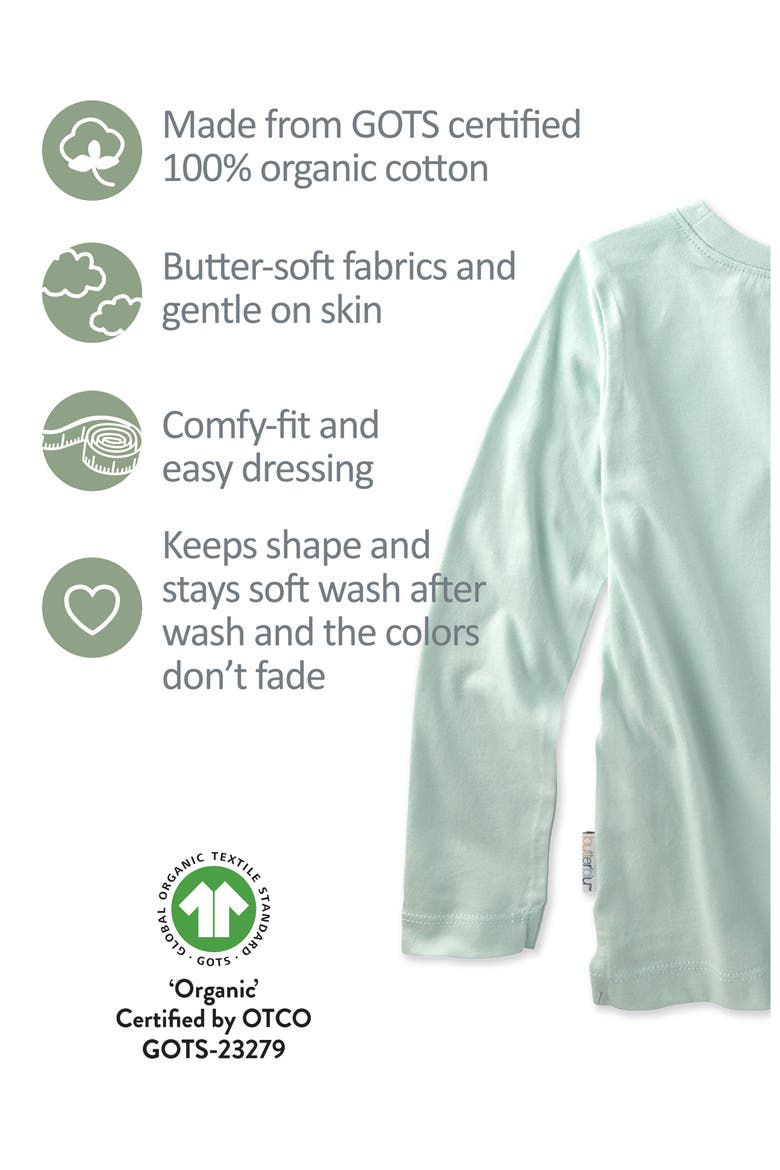London 5-Pack Assorted Organic Cotton T-Shirts, Alternate, color, SEAFOAM
