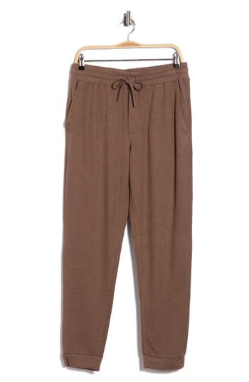 Z By Zella Waffle Knit Joggers In Brown
