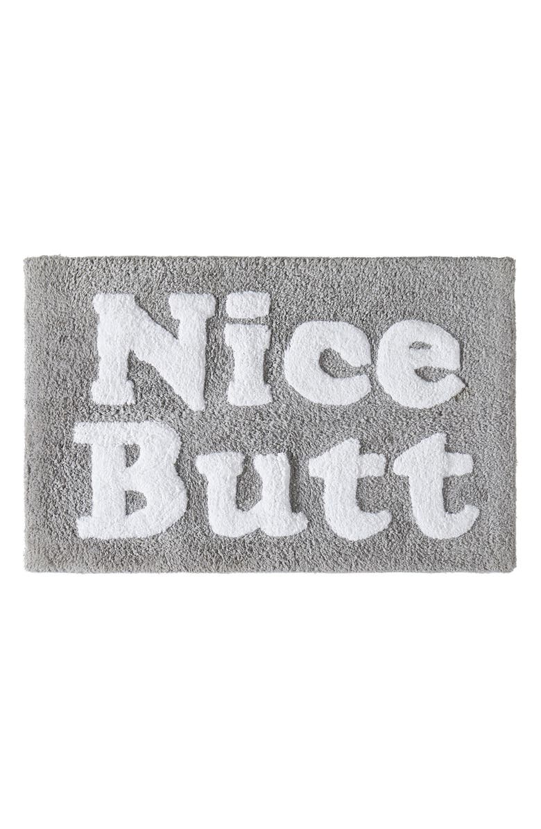 Jessica Simpson Cotton Bath Rug, Main, color, Grey