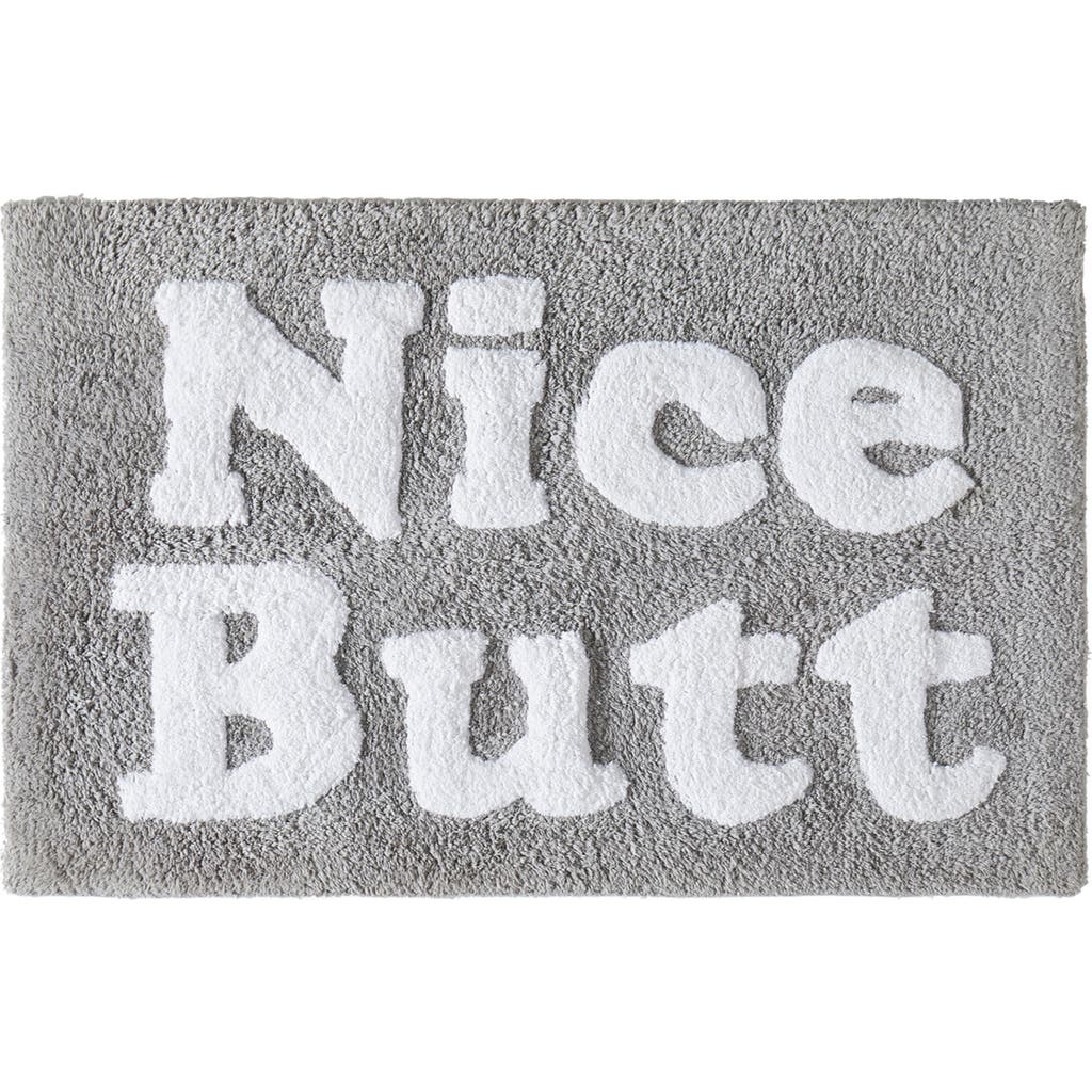 Jessica Simpson Cotton Bath Rug In Grey