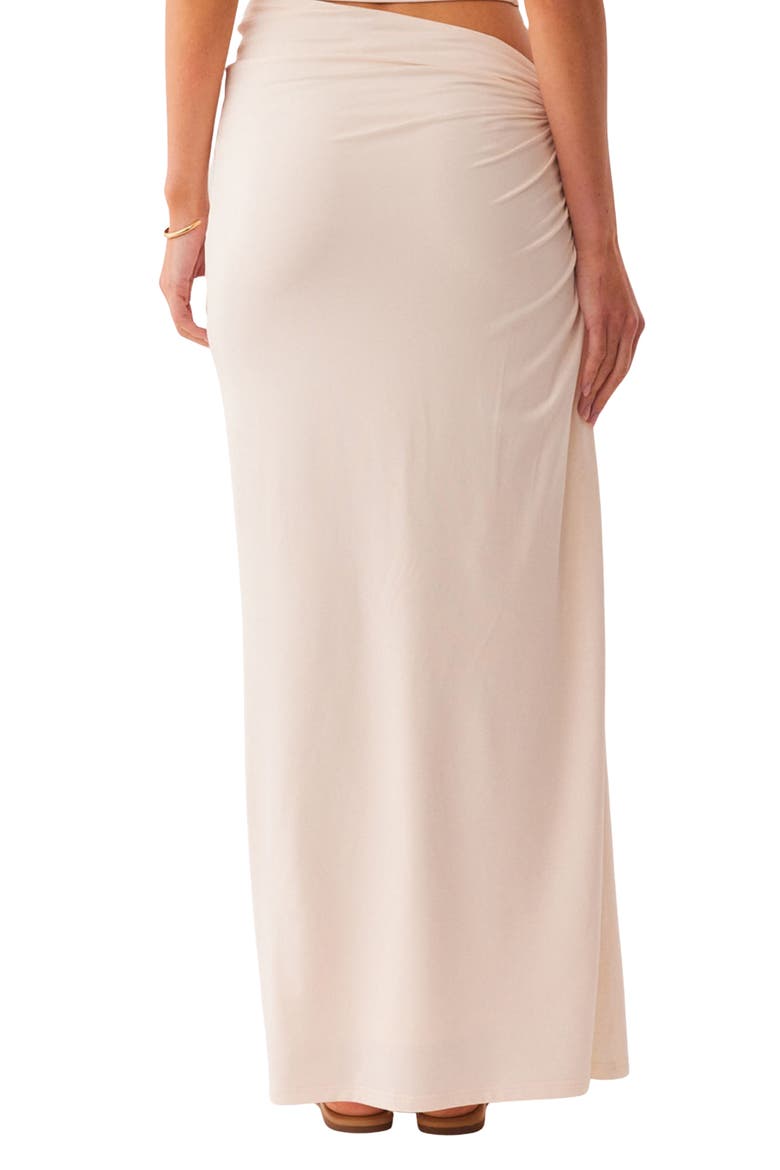 Amabel Asymmetric Waist Maxi Skirt, Alternate, color, CREAM