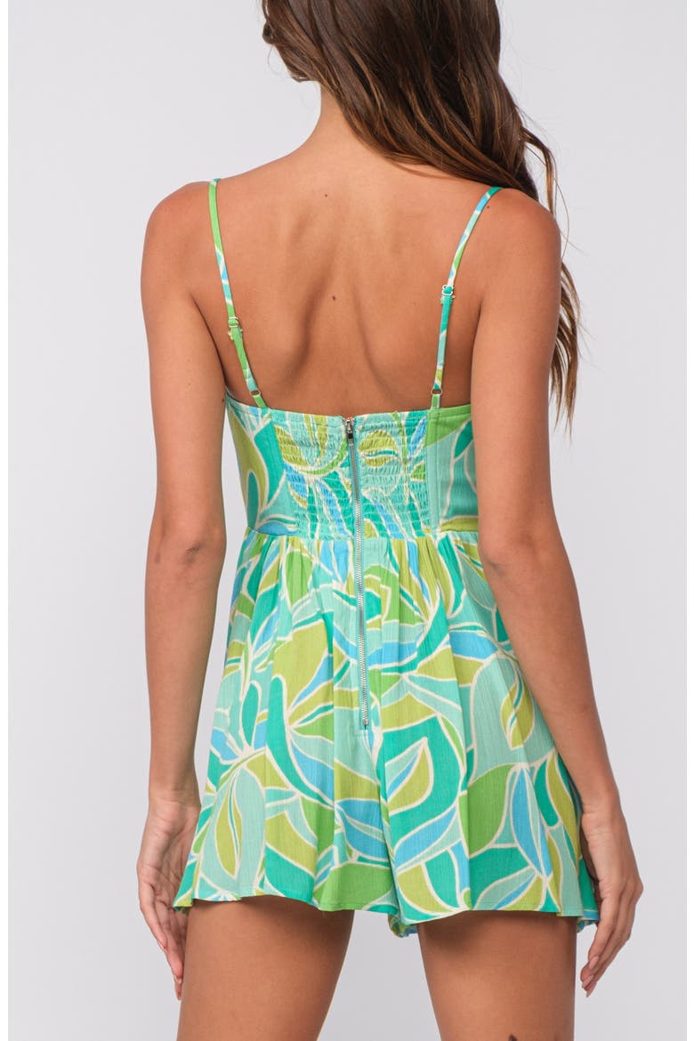 Sleeveless Romper, Alternate, color, GREEN