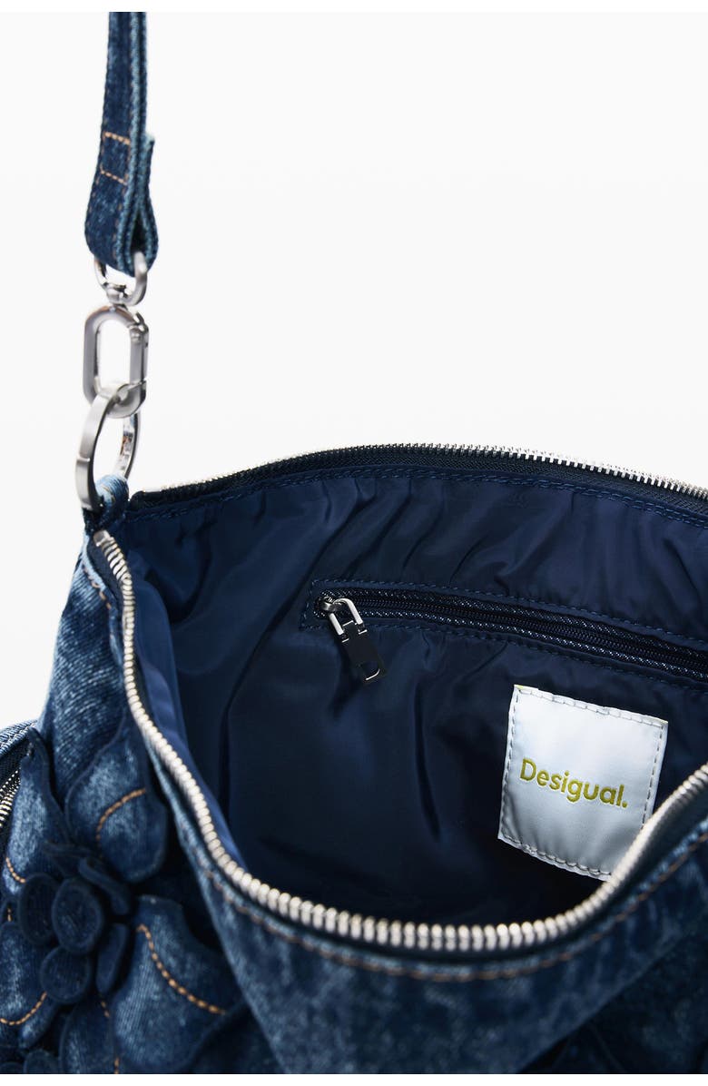 Desigual Denim Shoulder Bag, Alternate, color, Dark Blue