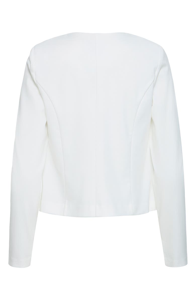 ICHI Kate Short Blazer, Alternate, color, Cloud Dancer