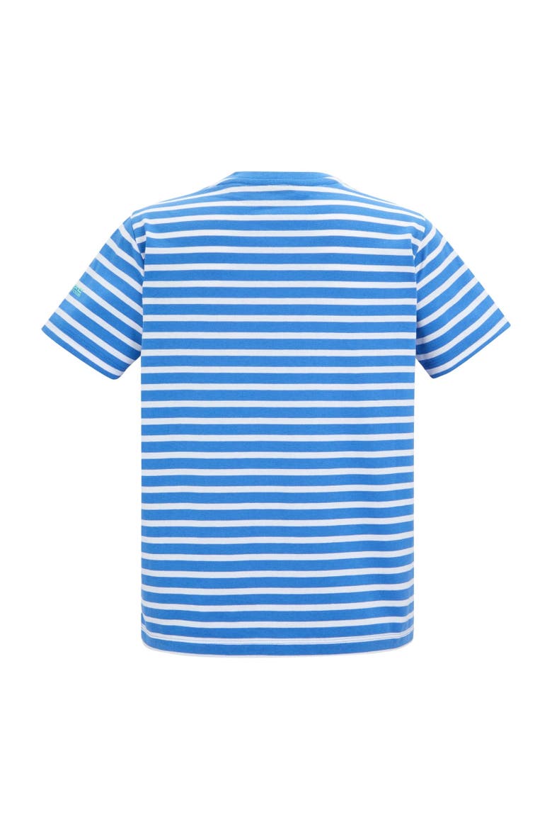 Bayletta Striped T-Shirt, Alternate, color, Sonic Blue and White