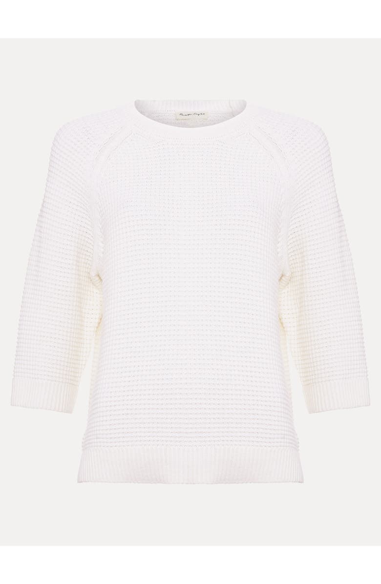 Phase Eight Odette Waffle Knit Sweater, Alternate, color, Ivory