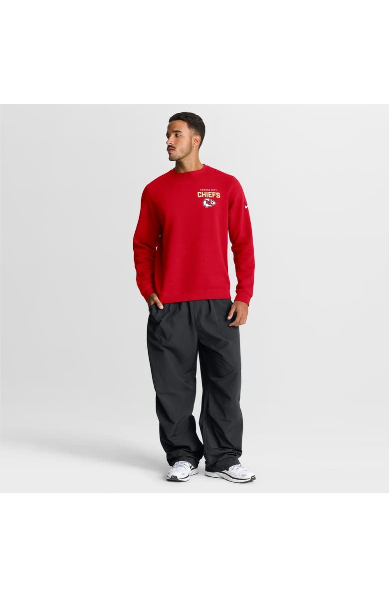 Nike Men's Nike Red Kansas City Chiefs Primetime Club Fleece Pullover Sweatshirt, Alternate, color, Red