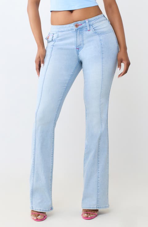 Becca Seamed Flap Pocket Bootcut Jeans