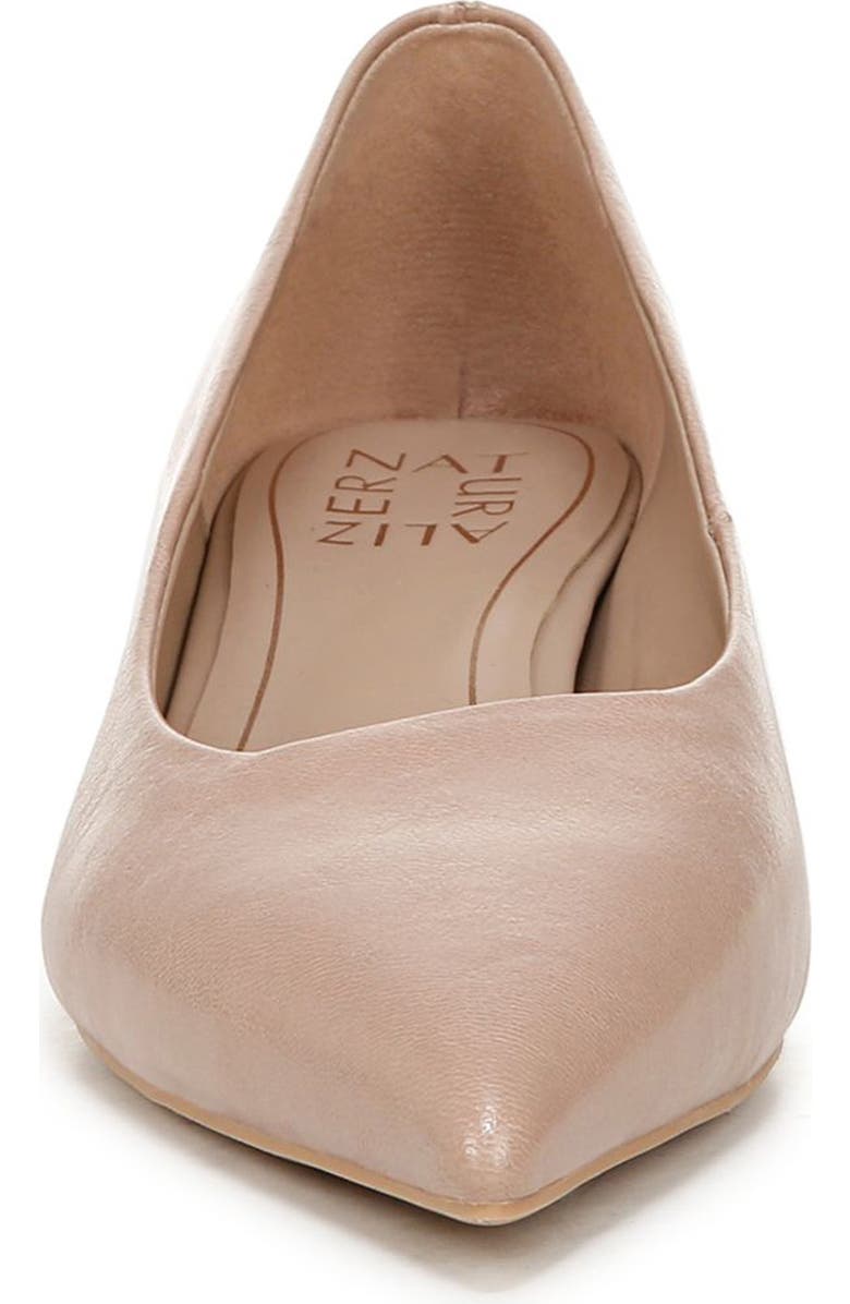 Naturalizer Natalia Pointed Toe Kitten Heel Pump, Alternate, color, Warm Taupe Tan Leather