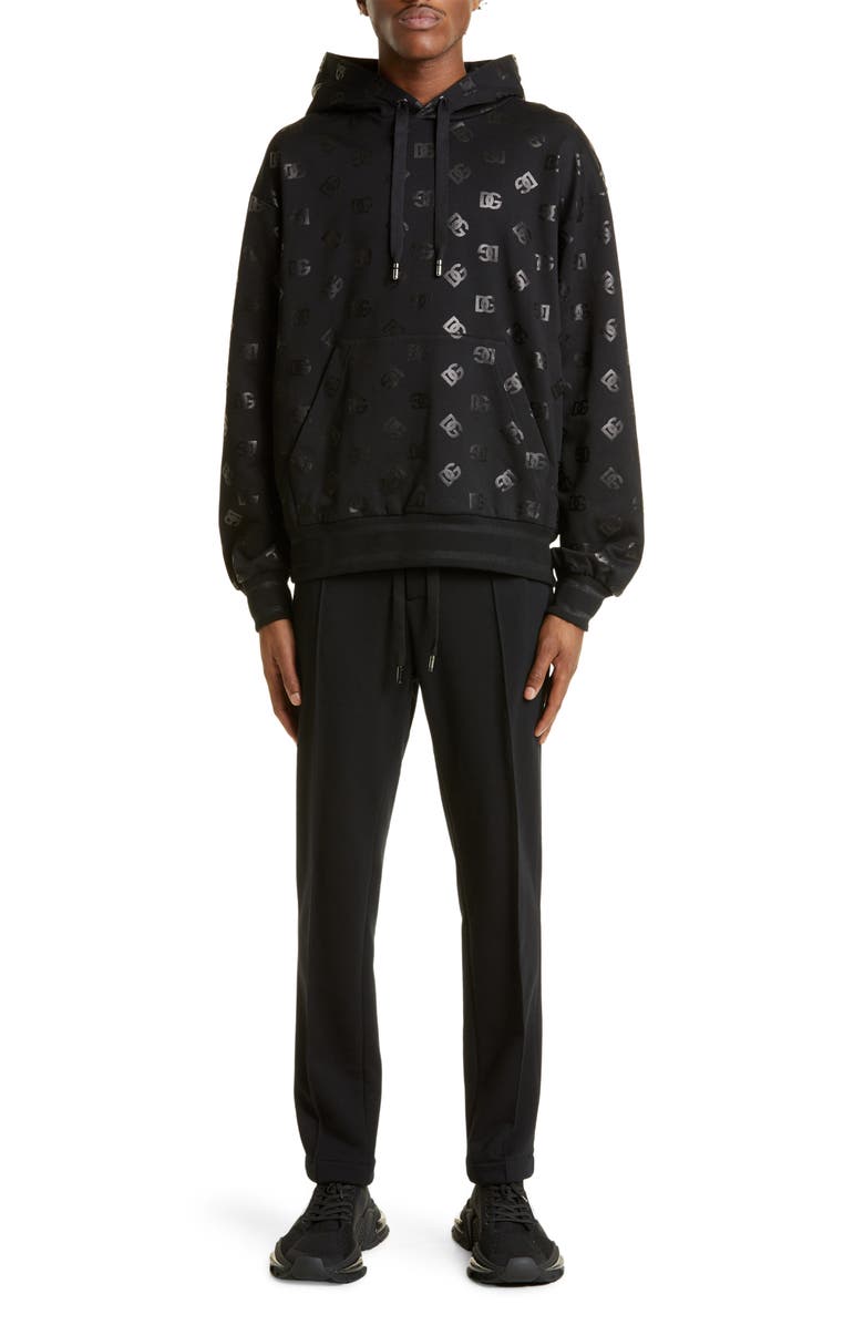 Dolce&Gabbana DG Monogram Hoodie, Alternate, color,