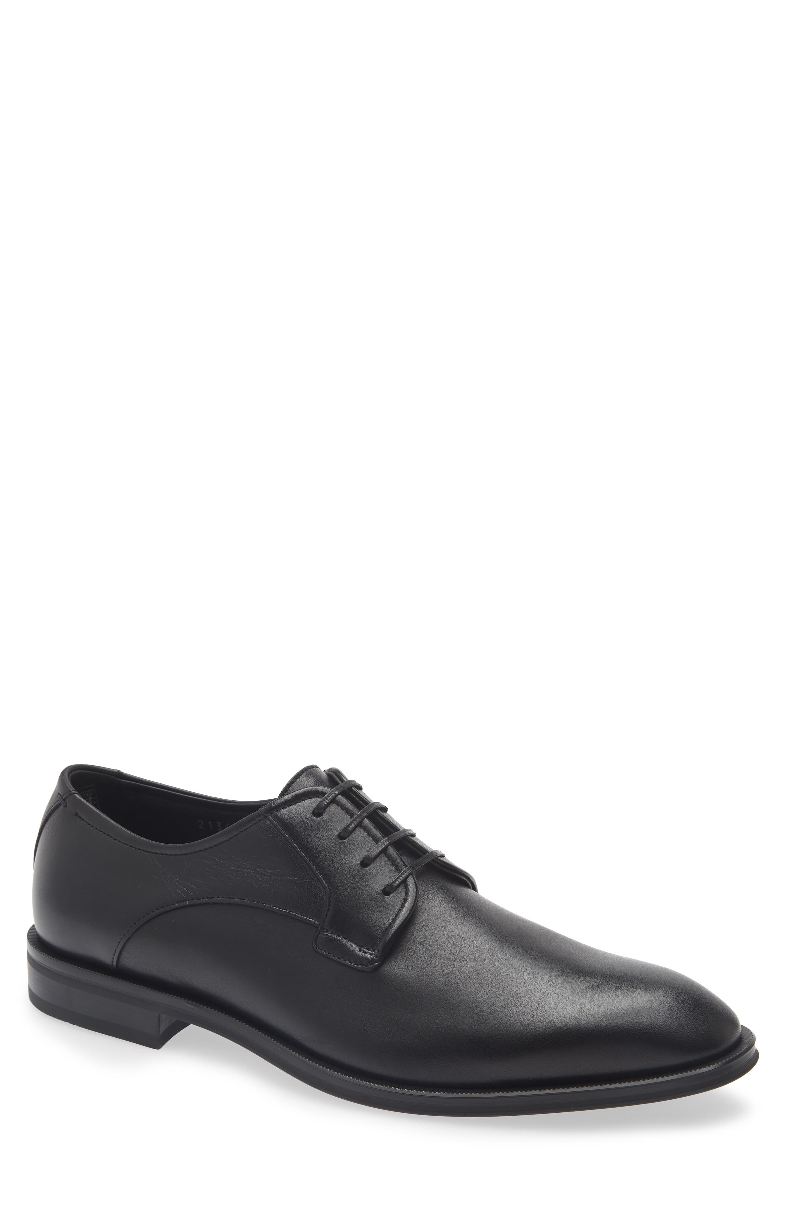 Teylor Plain Toe Derby, Main, color, BLACK