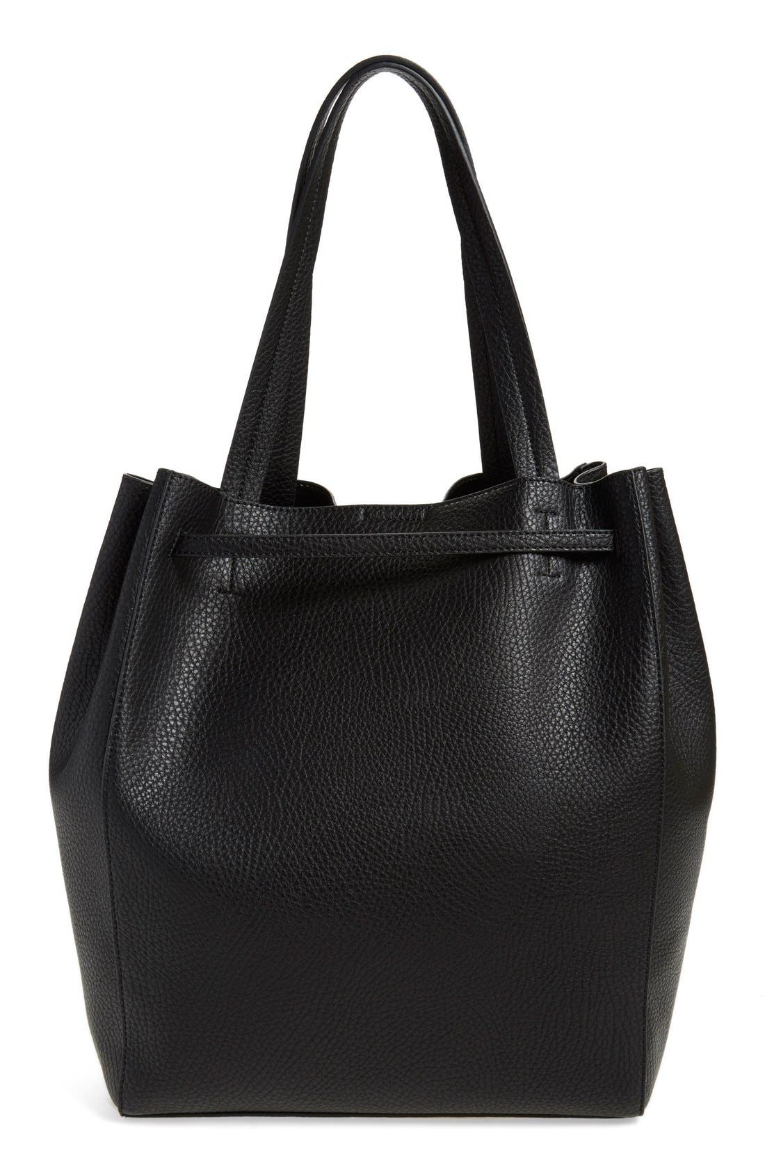 BP. Faux Leather Drawstring Tote, Alternate, color, 