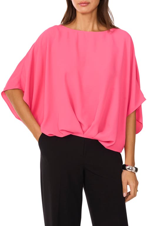 VINCE CAMUTO VINCE CAMUTO CRÉPE DE CHINE BUBBLE TOP