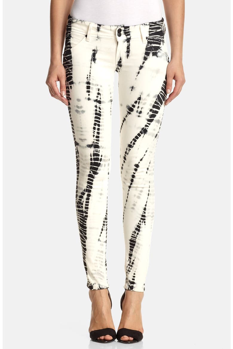 'Krista' Stripe Super Skinny Jeans, Alternate, color, ILLUSIONS