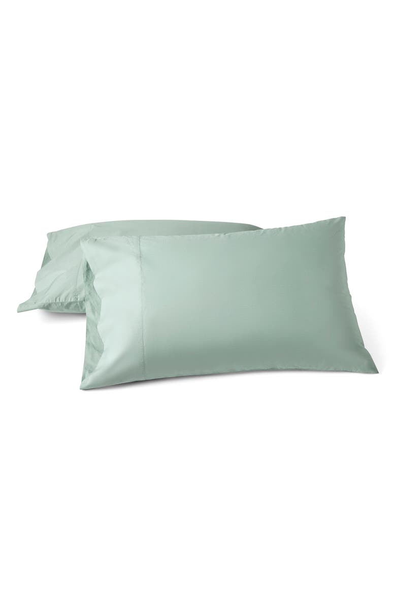 Coyuchi Refined Organic Cotton Pillow Sham, Main, color, Seafoam