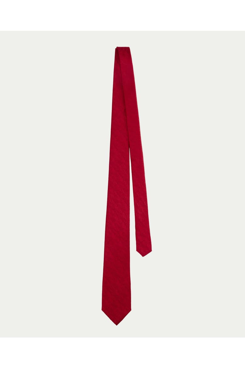 Bark Weave Silk Jacquard Tie, Alternate, color, Red