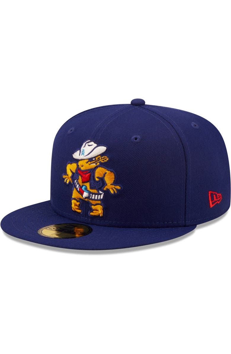 New Era Men's New Era Royal Amarillo Sod Poodles Authentic Collection 59FIFTY Fitted Hat, Alternate, color, Royal