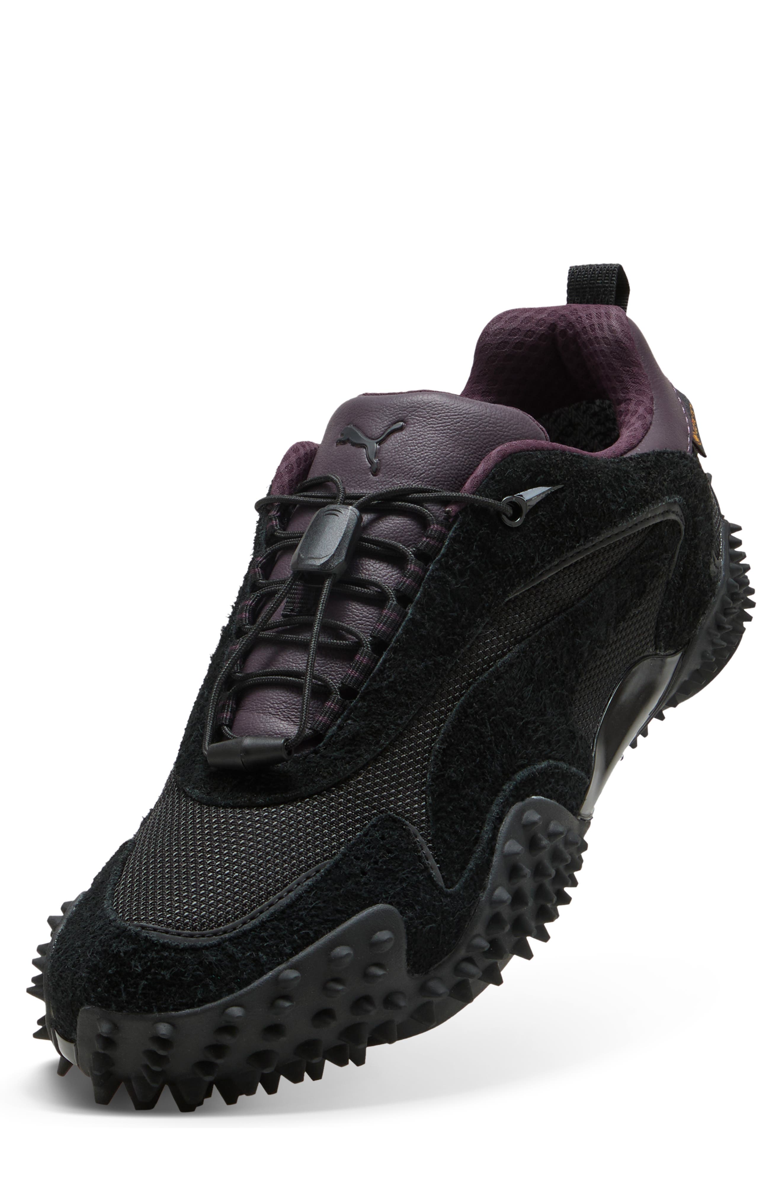 PUMA Gender Inclusive Mostro XC GTX Gore-Tex&lt;sup&gt;®&lt;/sup&gt; Waterproof Sneaker, Alternate, color, Puma Black/ Midnight Plum