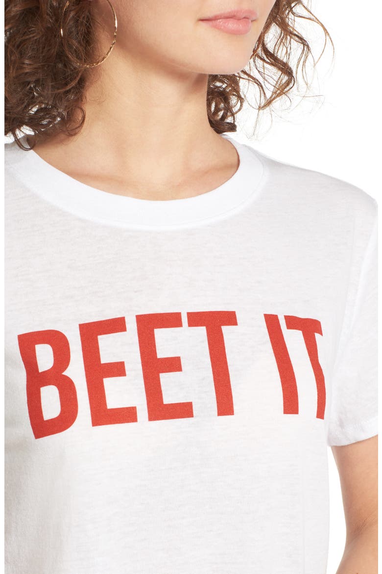 Beet It Graphic Tee, Alternate, color, WHITE