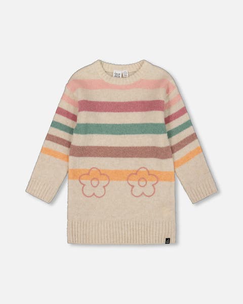 Knitted Tunic with Stripes (Little Kid & Big Kid)