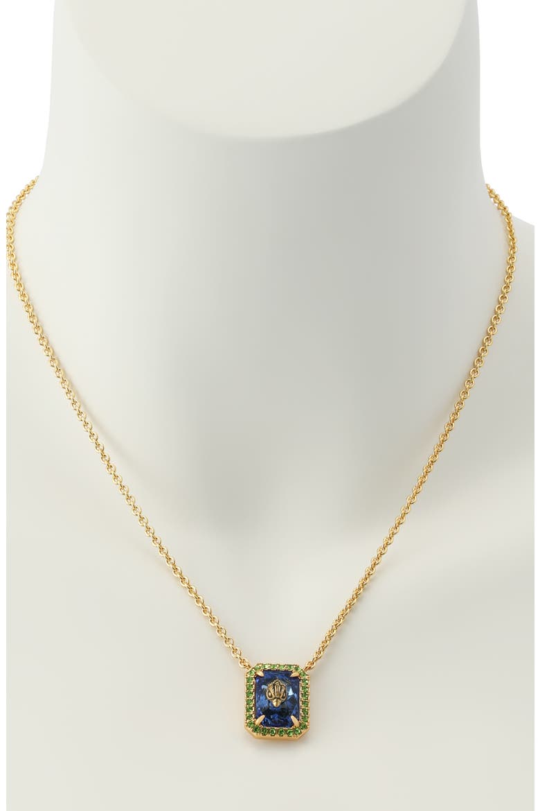 Short Pendant Necklace, Alternate, color, BLUE