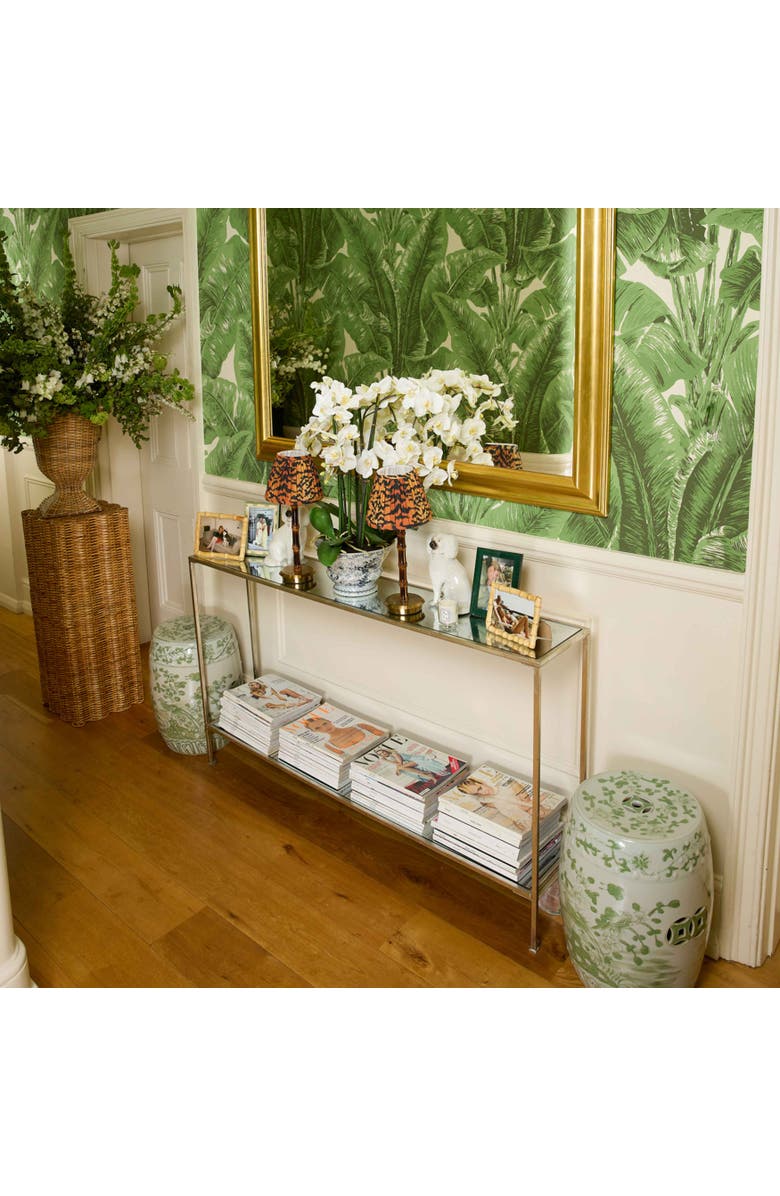 Mrs. Alice Burnt Wooden Rechargeable Lamp, Alternate, color, Brown