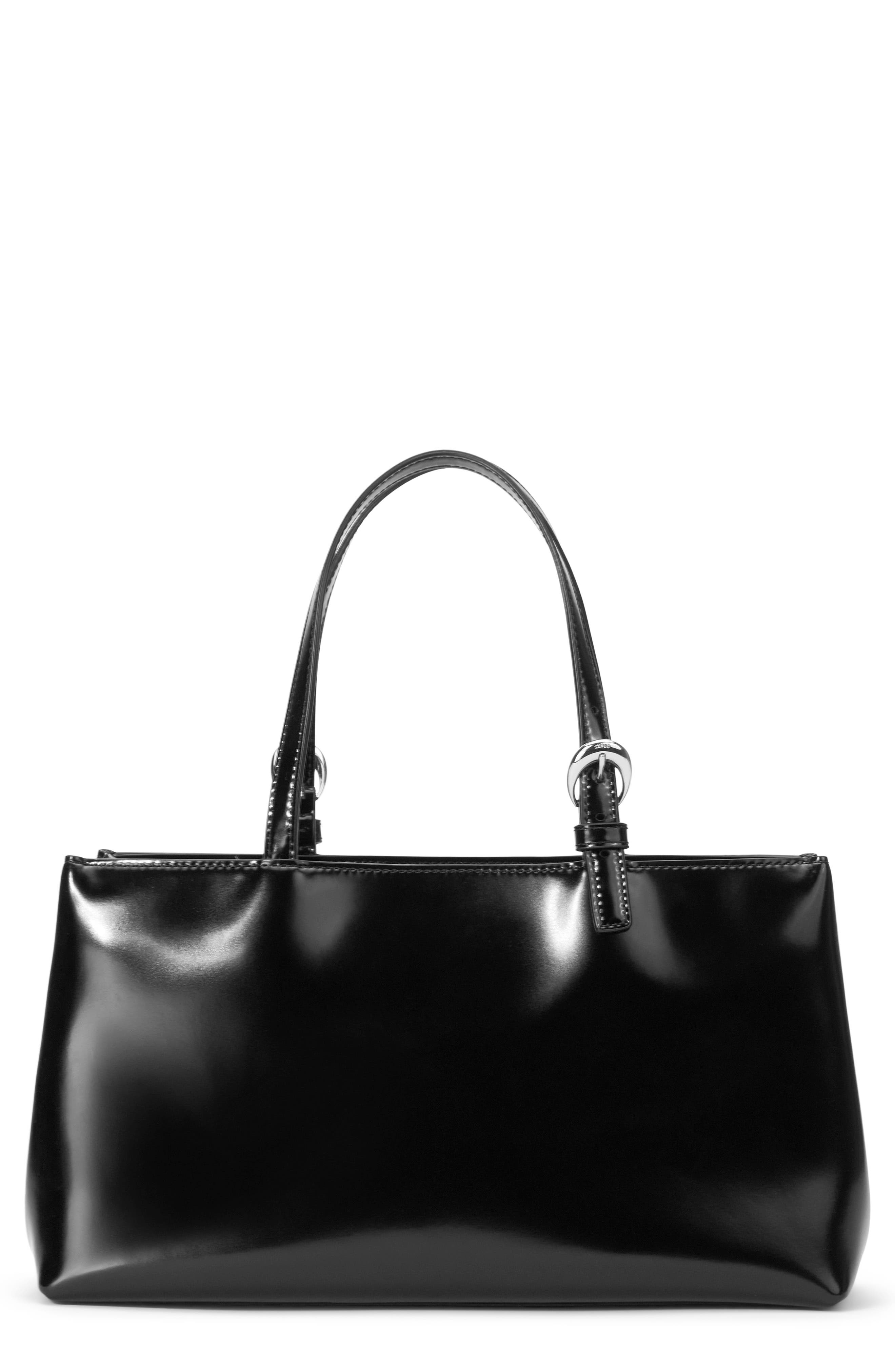 STAUD Brando Leather Shoulder Bag, Main, color, 