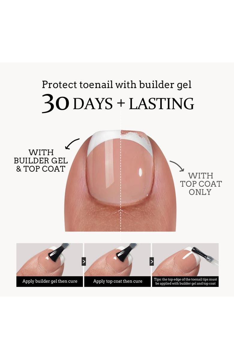 Btartboxnails Soft Gel Toe Nail Tips XCOATTIPS<sup>®</sup> Toe Nail, Alternate, color, Short Squoval Nude
