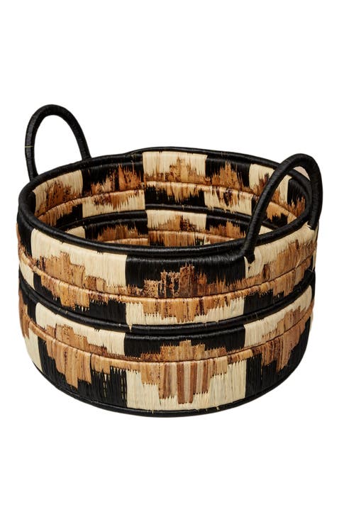 Kire Floor Basket in Black