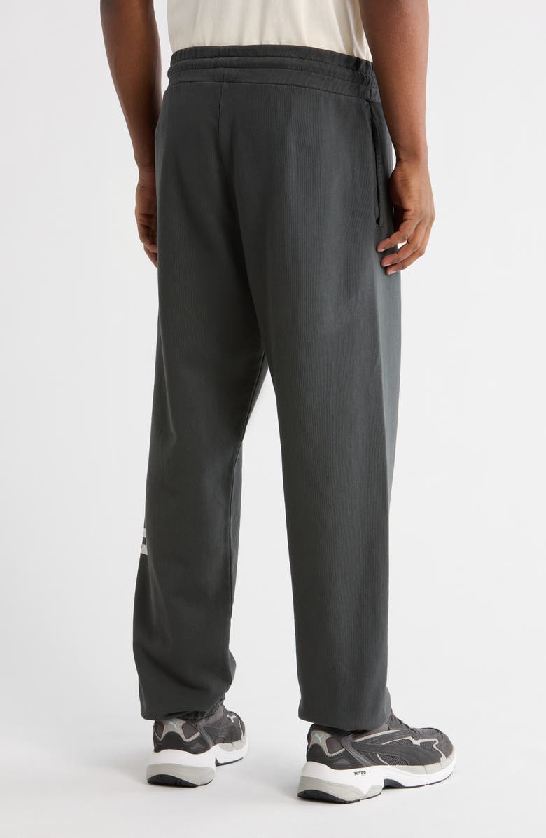 Palm Angels City Logo Washed Sweatpants, Alternate, color, Dark Grey White