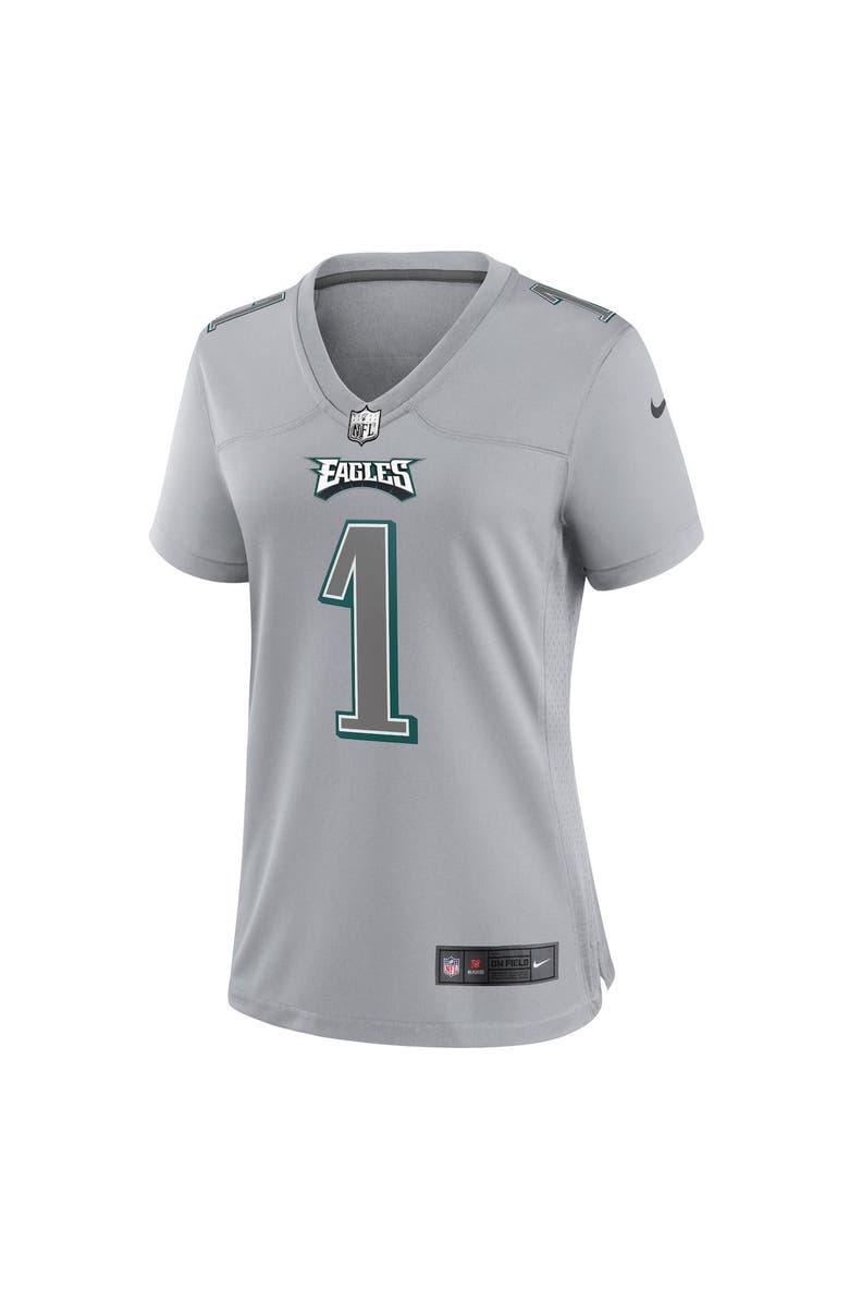 Nike Women's Nike Jalen Hurts Gray Philadelphia Eagles Atmosphere Fashion Game Jersey, Alternate, color, 