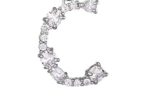 Adornia Mixed Crystal Initial Pendant Necklace