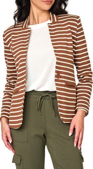 GIBSONLOOK Stripe Knit Blazer
