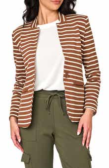 Stripe Knit Blazer