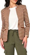 GIBSONLOOK Stripe Knit Blazer