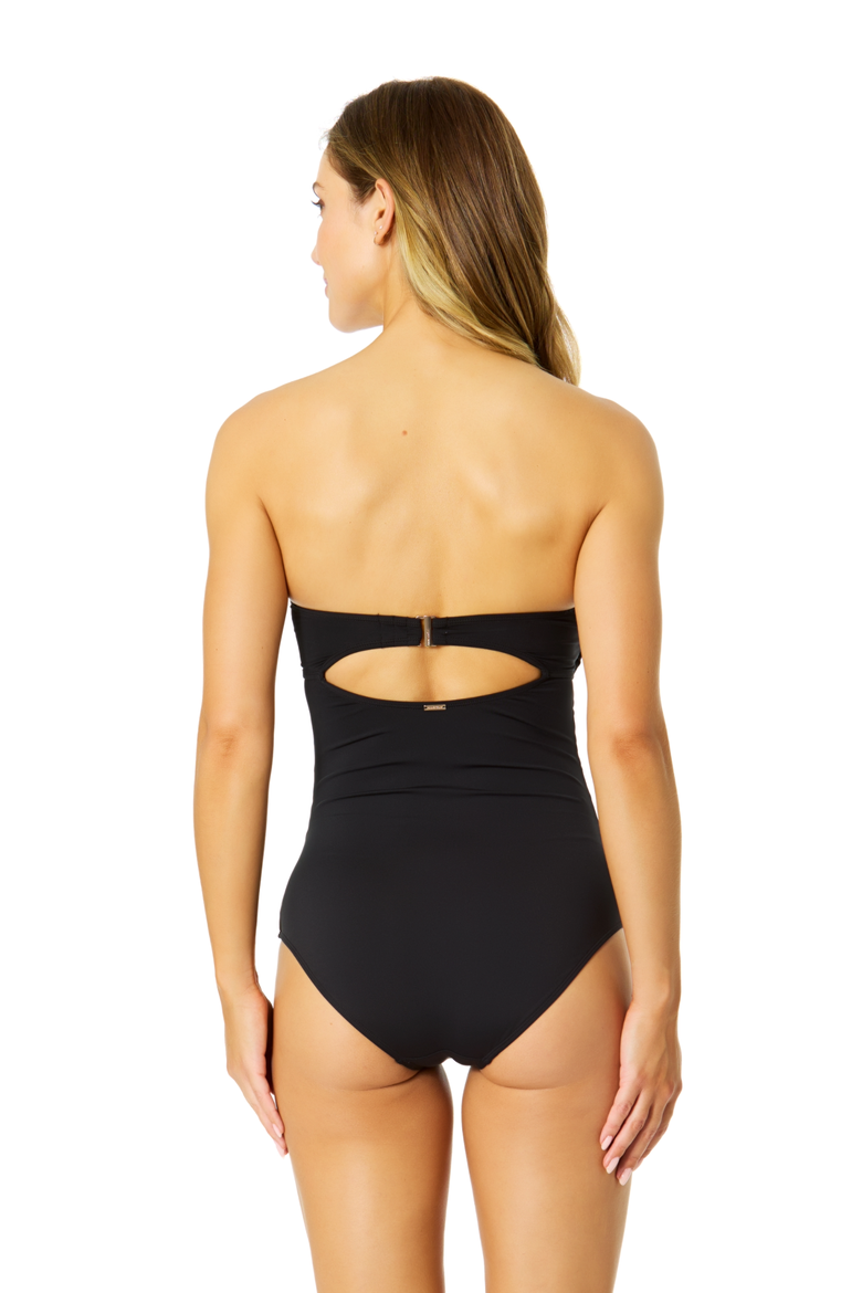 Women's Gabor Mesh Strapless Colorblock Mesh One Piece Swimsuit, Alternate, color, Gabor Mesh