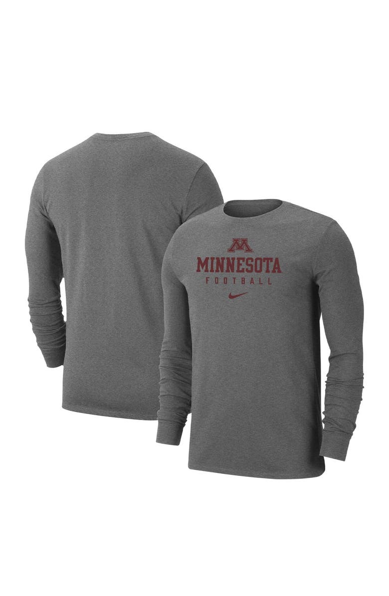 Nike Men's Nike Heather Gray Minnesota Golden Gophers Changeover Long Sleeve T-Shirt, Main, color, Heather Gray