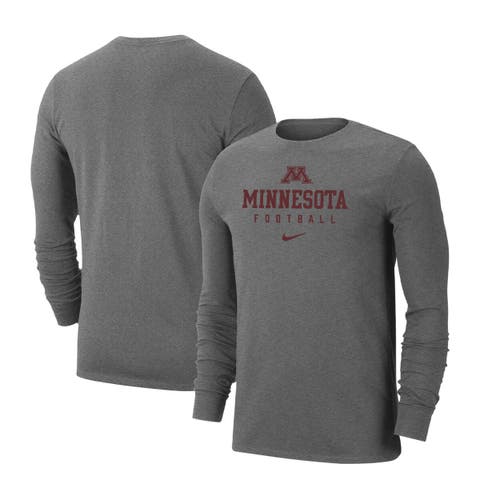 Men's Nike  Heather Gray Minnesota Golden Gophers Changeover Long Sleeve T-Shirt