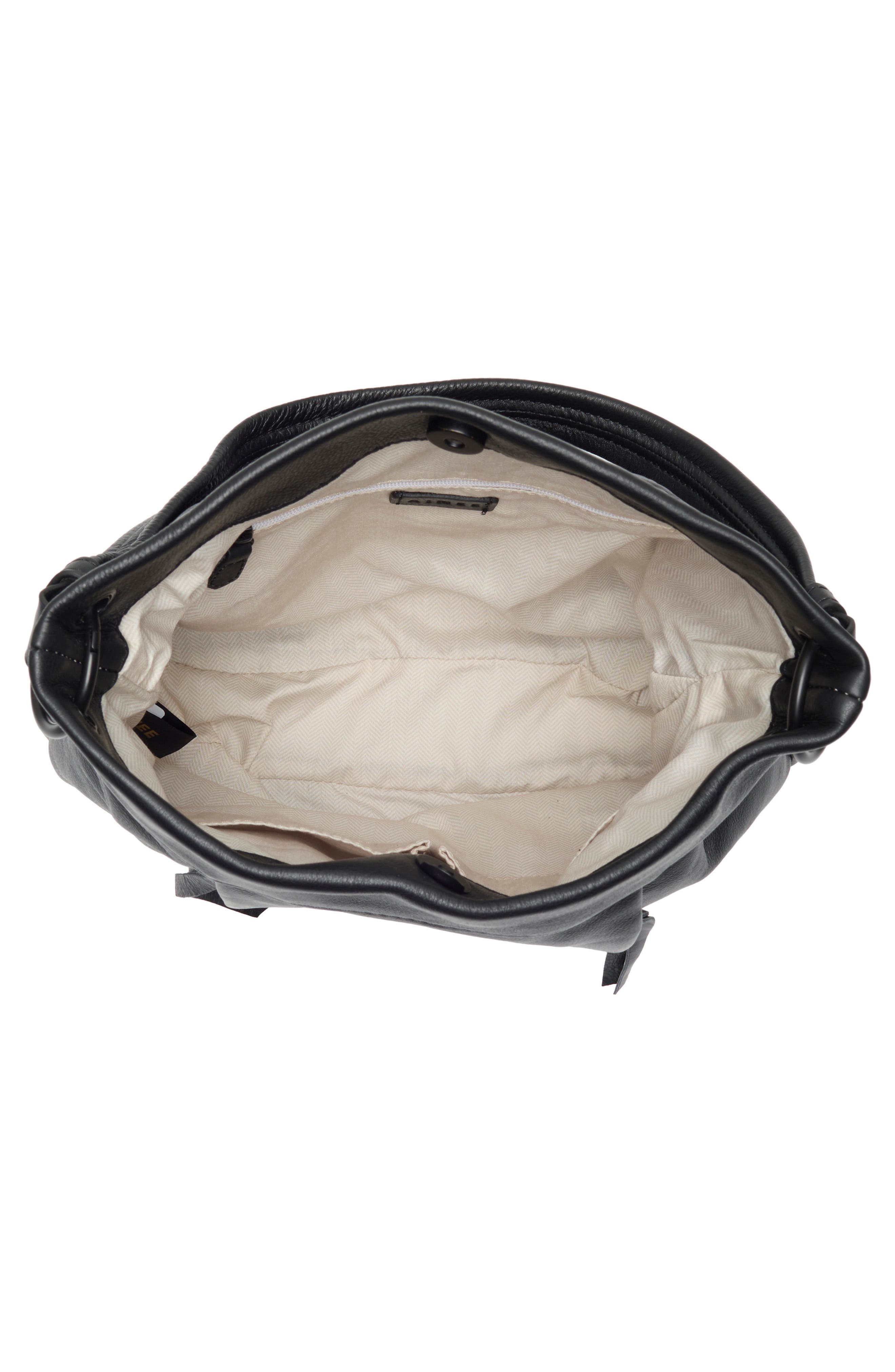 AIMEE Low Key Luxe Hobo Bag, Alternate, color, Black