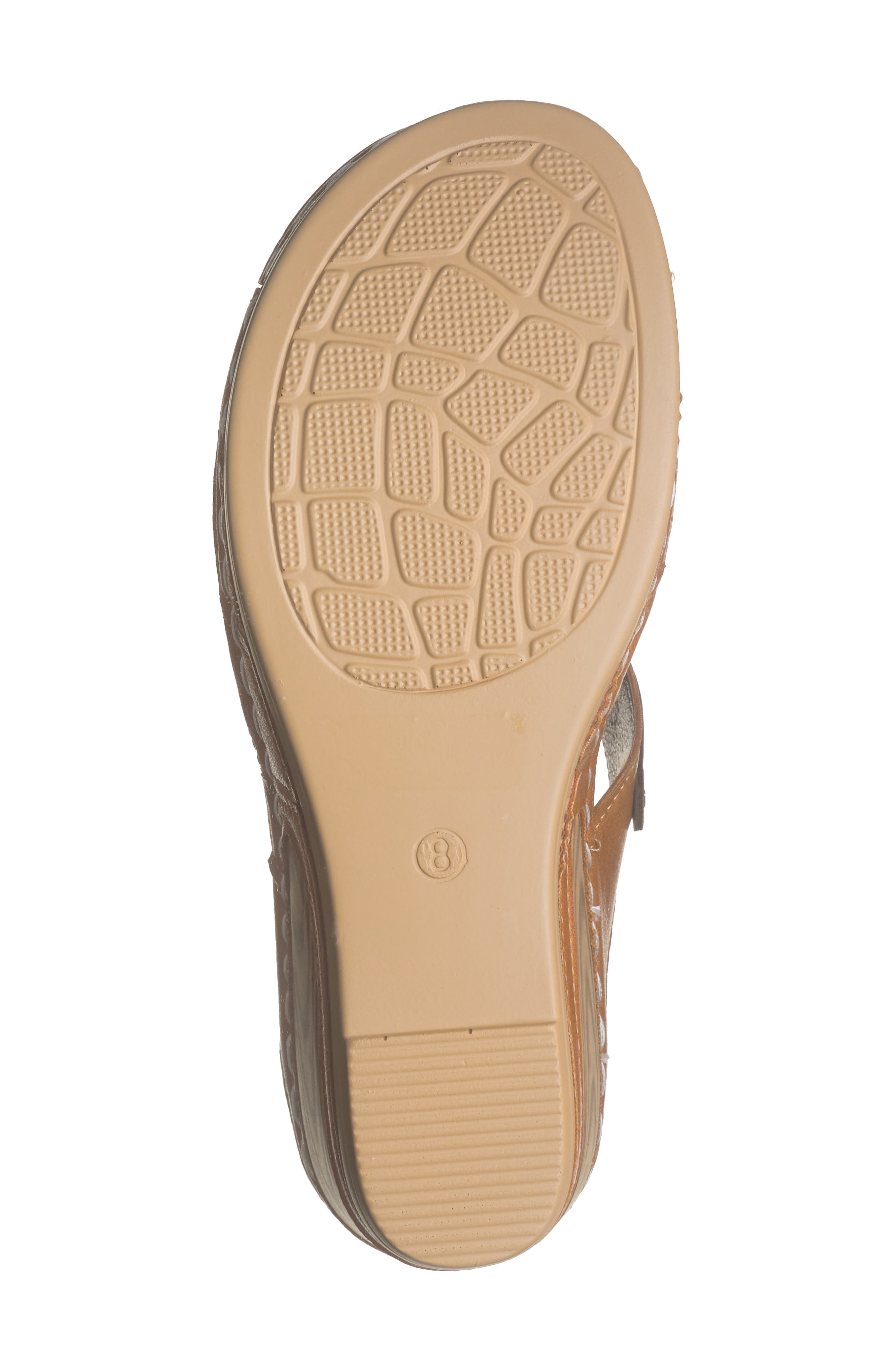 EXTREME BY EDDIE MARC Buckle Wedge Slide Sandal, Alternate, color, Tan