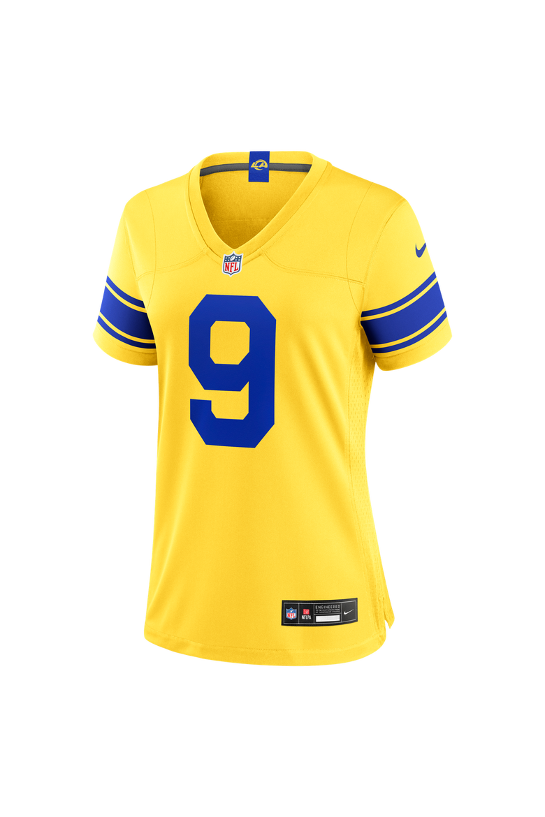 Women's Nike Matthew Stafford Los Angeles Rams Classic Sol Game Jersey, Alternate, color, Gold