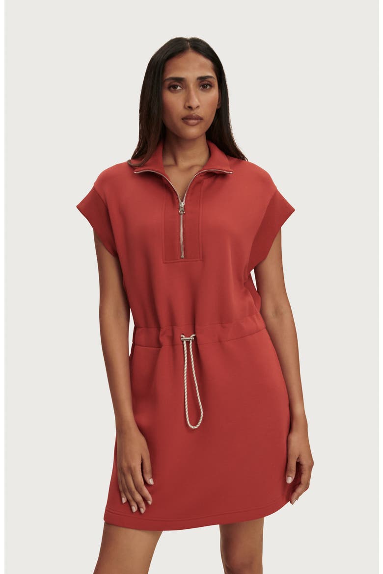 Avaya Half-Zip Minidress, Alternate, color, BOSSA NOVA