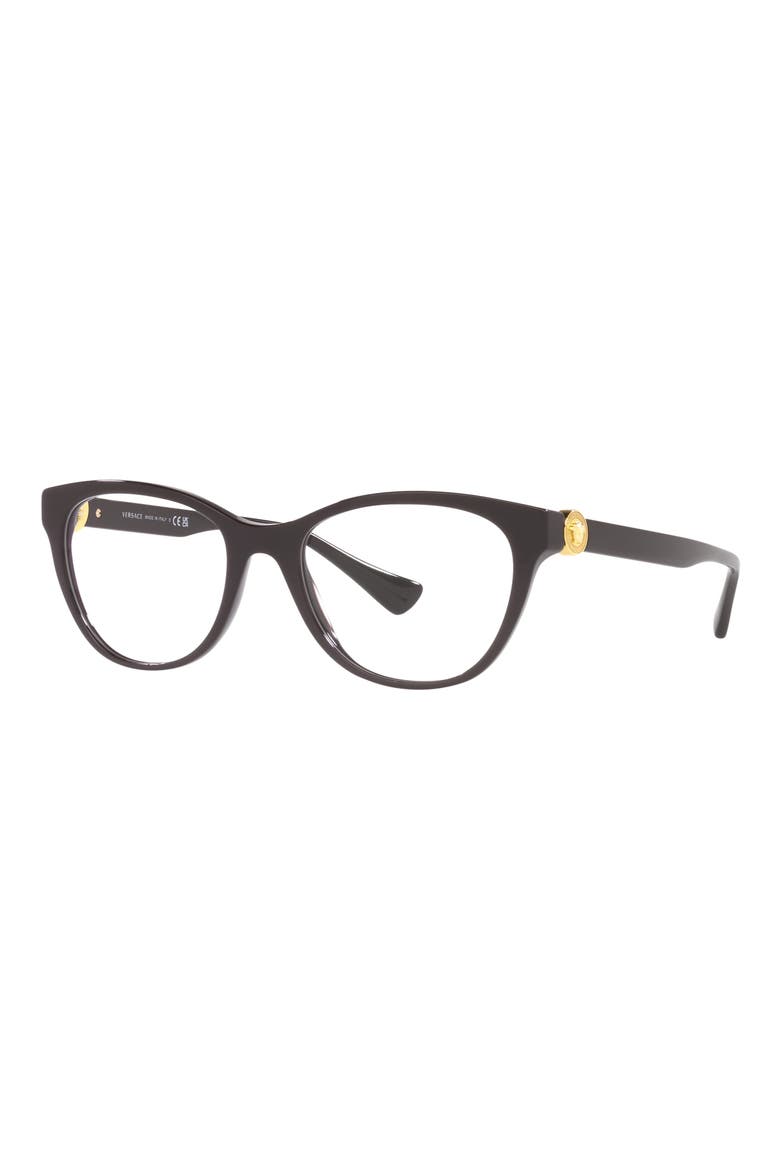 53mm Cat Eye Optical Glasses, Alternate, color, PLUM