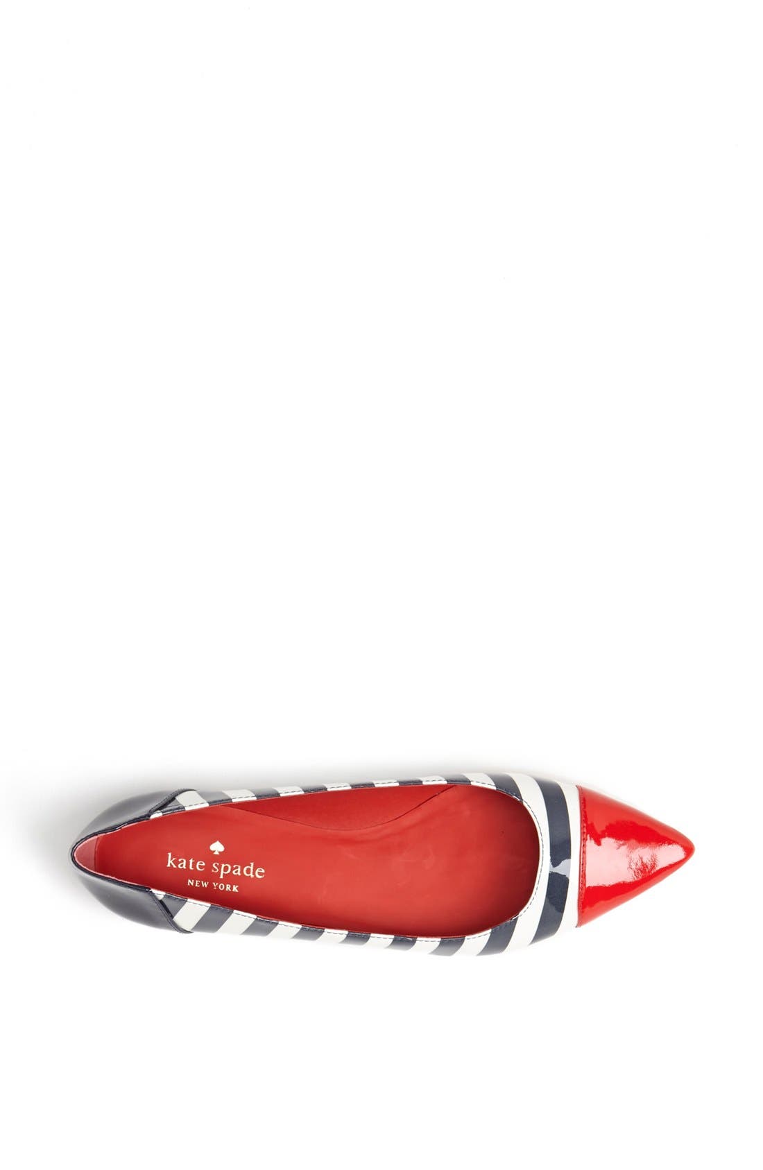 stripe flat, Alternate, color, MARASCHINO/ NAVY CREAM STRIPE