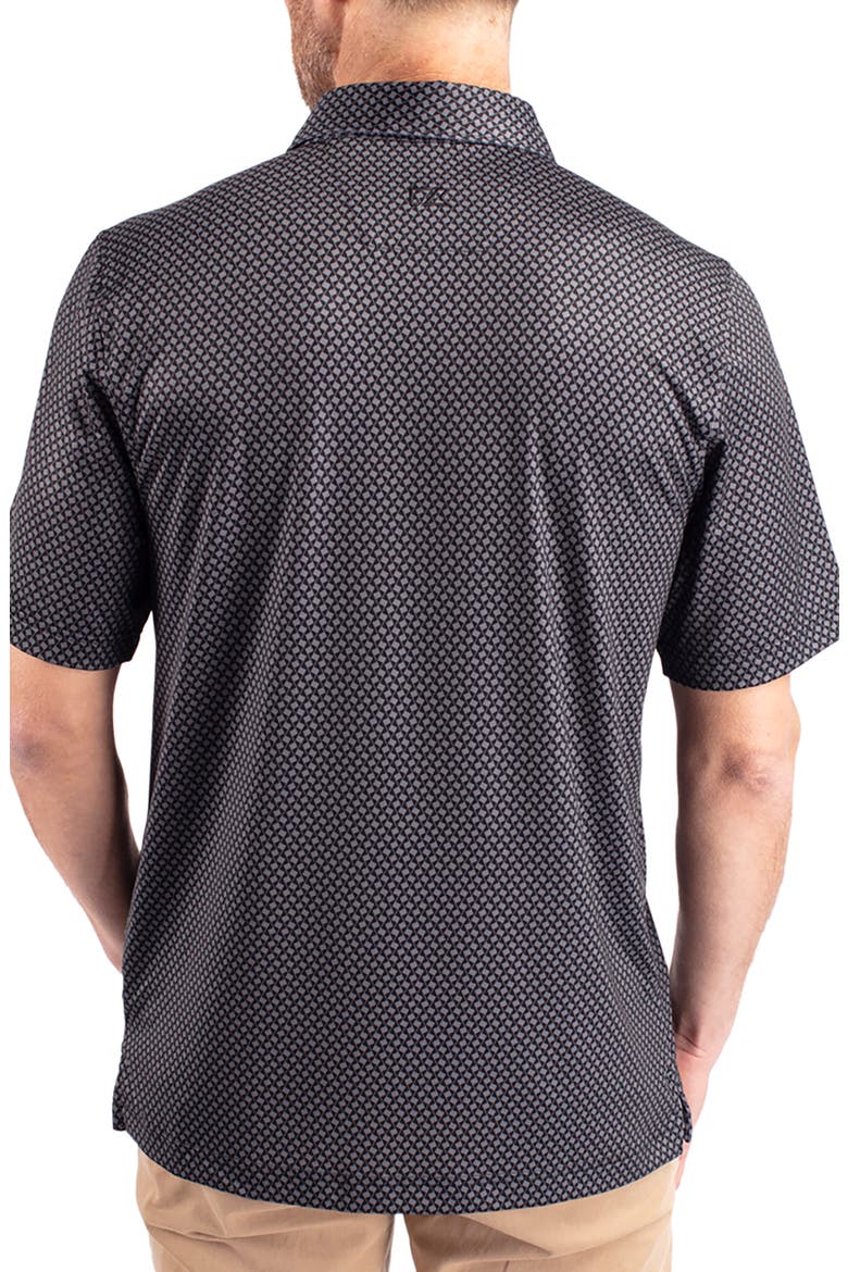Geo Pattern Performance Polo, Alternate, color, BLACK