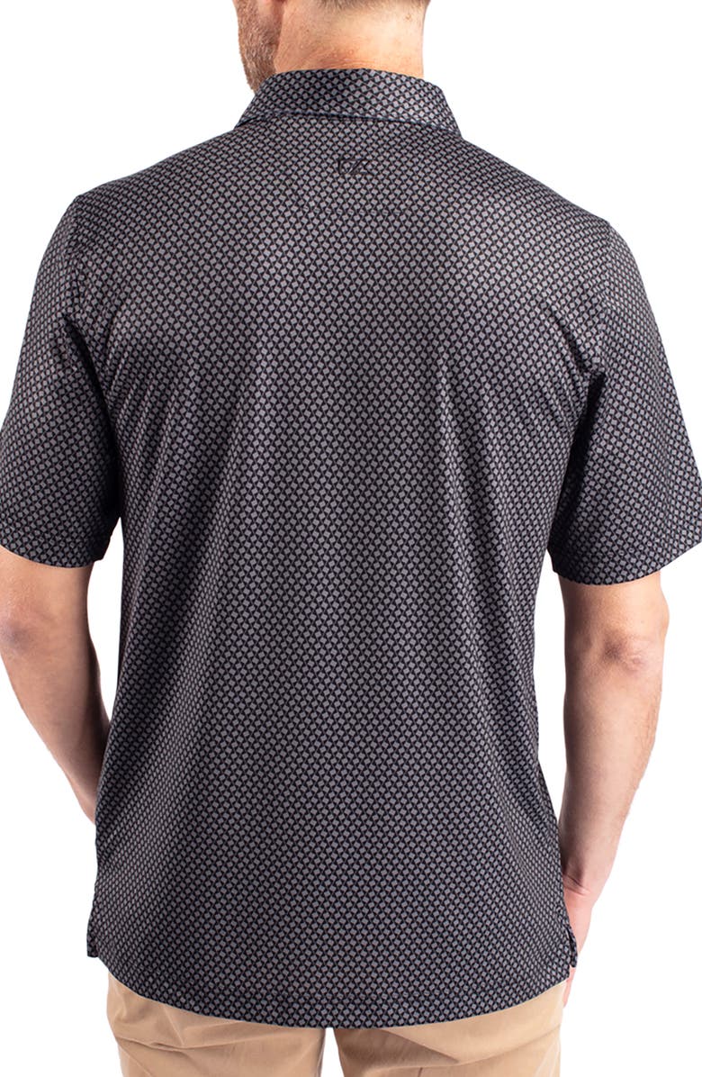 Cutter & Buck Geo Pattern Performance Polo, Alternate, color, Black