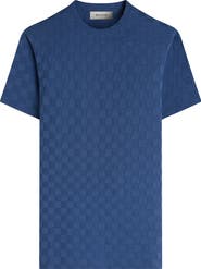 Bugatchi Geo Textured Cotton T-Shirt