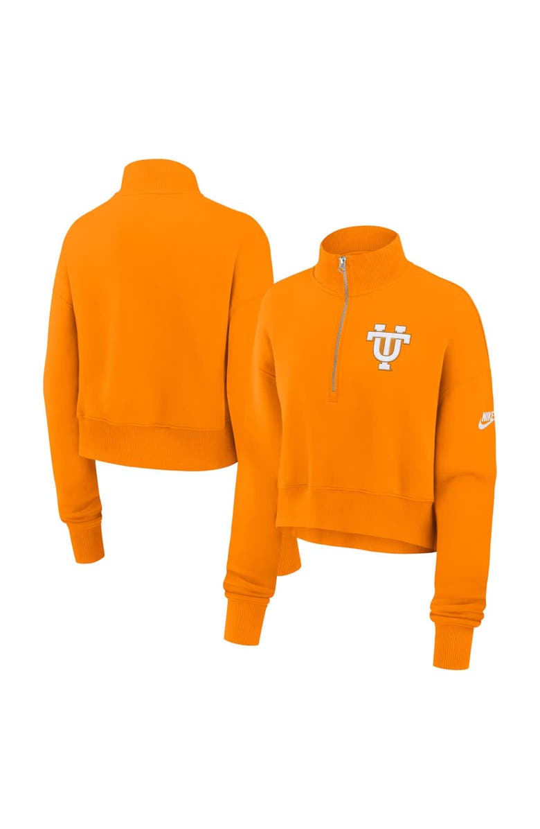 Nike Women's Nike Tennessee Orange Tennessee Volunteers Legacy Elevated Logo Half-Zip Sweatshirt, Alternate, color, Tennessee Orange