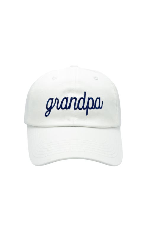 Bits & Bows Grandpa Adult Baseball Hat In Gray
